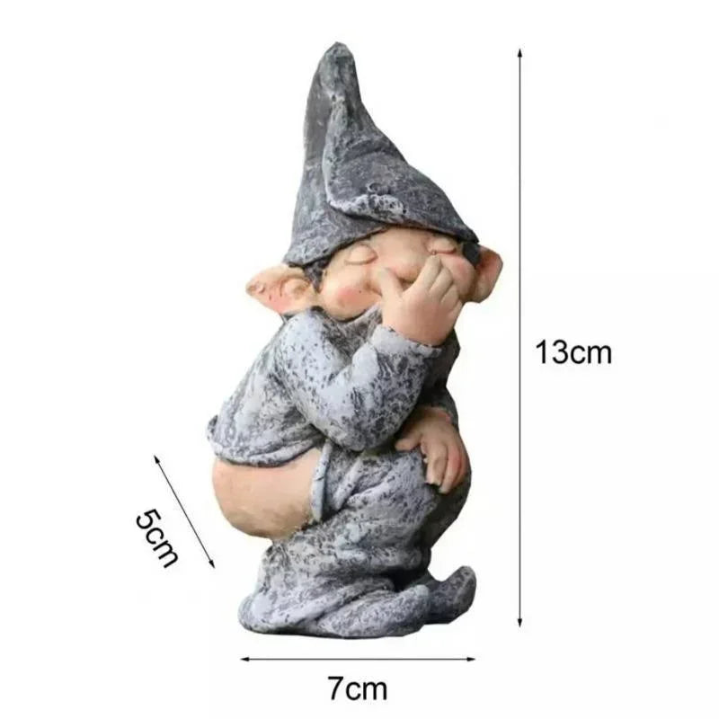 Niobe - Charmante figurine de gnome en bois pour votre jardin et pelouses