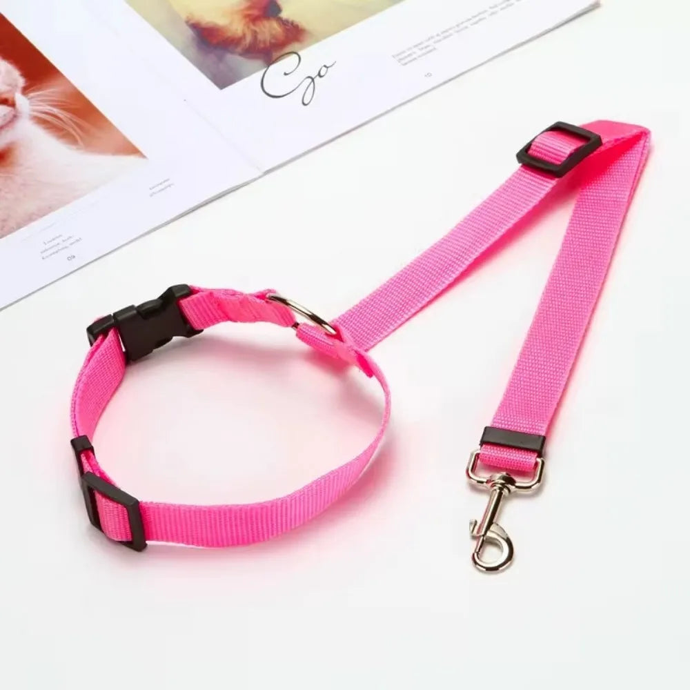 Ceinture de sécurité et harnais en nylon réglables pour chien pour un voyage sûr et confortable