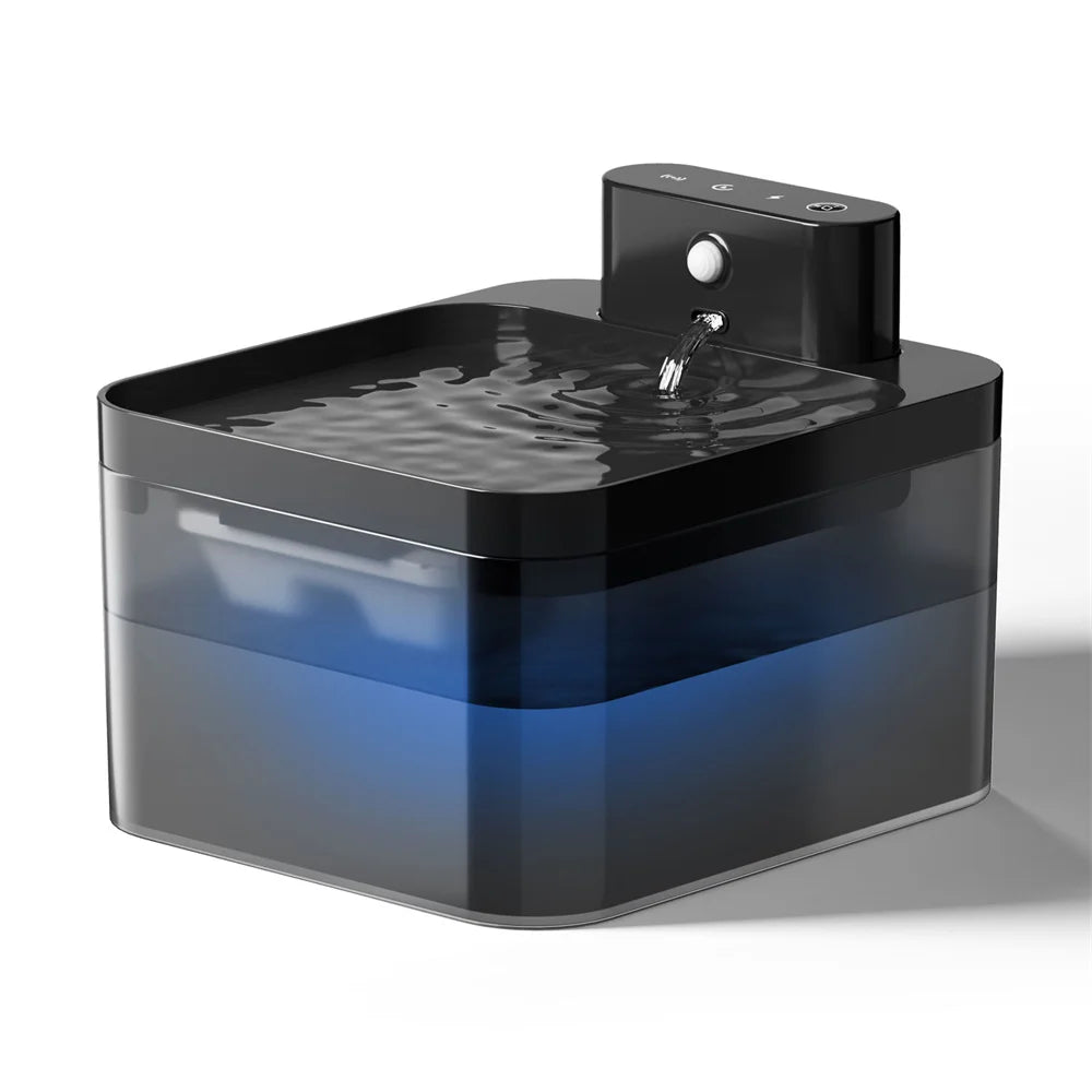 Fontaine à eau avec capteur sans fil avancé pour une meilleure expérience adaptée aux chats
