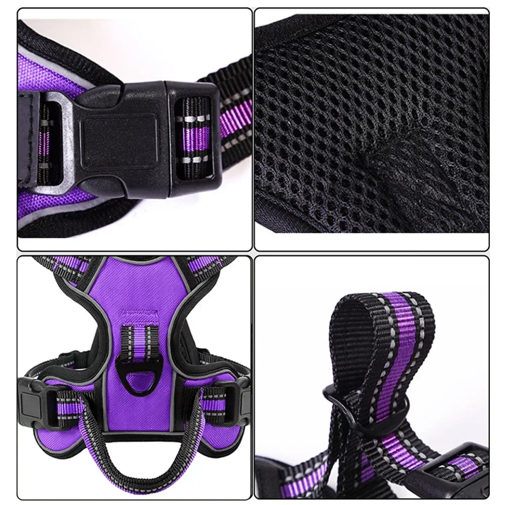 Harnais pour chien en nylon réglable pour confort et sécurité