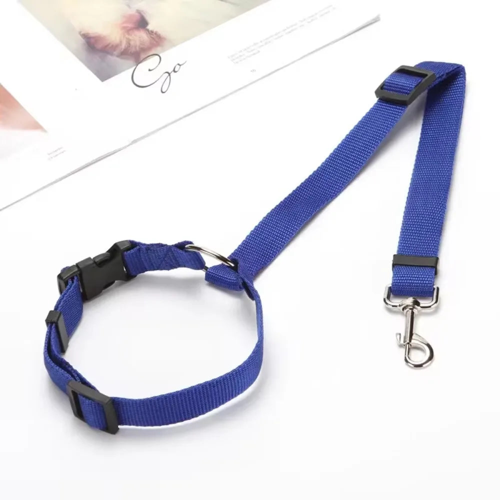 Ceinture de sécurité et harnais en nylon réglables pour chien pour un voyage sûr et confortable