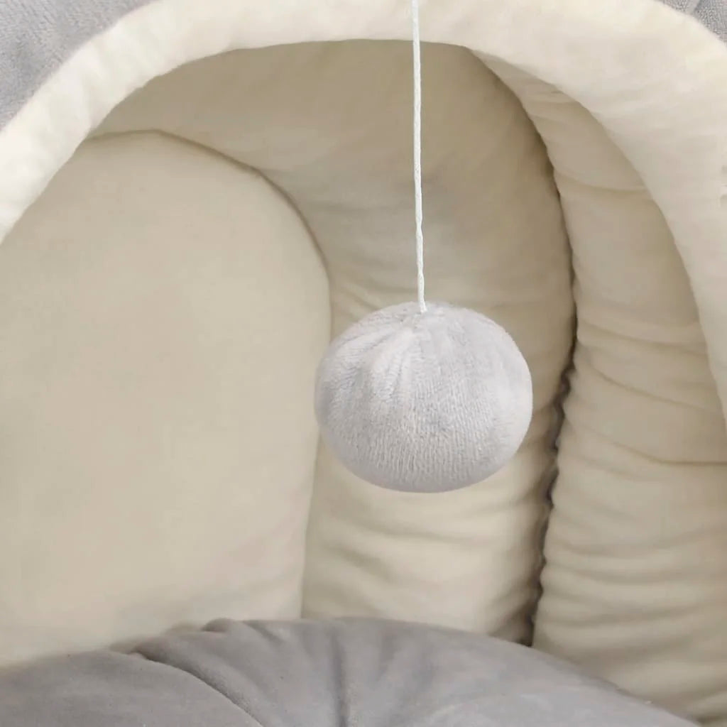 Grotte en peluche confortable pour animaux de compagnie pour des câlins amusants