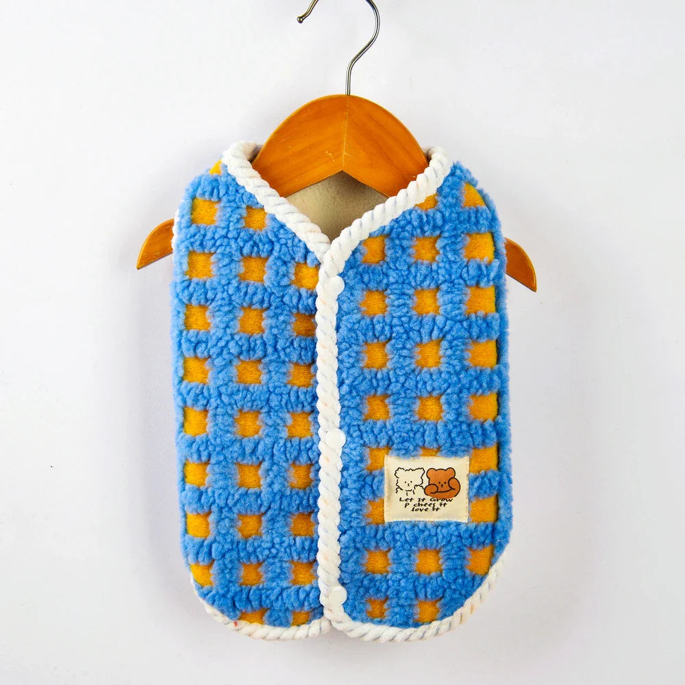 Manteau en polaire de confort luxe pour bouledogue français et chihuahua pour une protection chaude