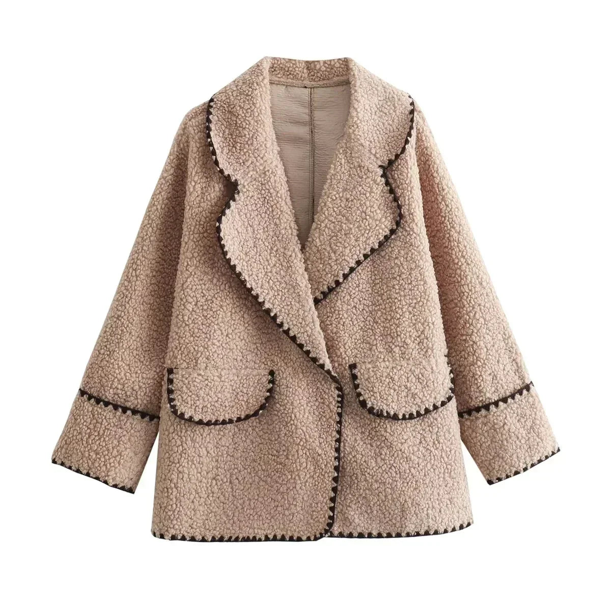 Ladies' Fleece Jacket | Elegant Beige for Ultimate Warmth and Comfort