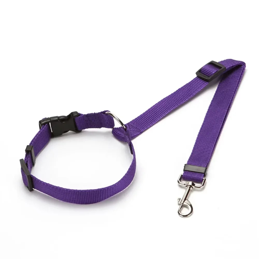 Ceinture de sécurité et harnais en nylon réglables pour chien pour un voyage sûr et confortable