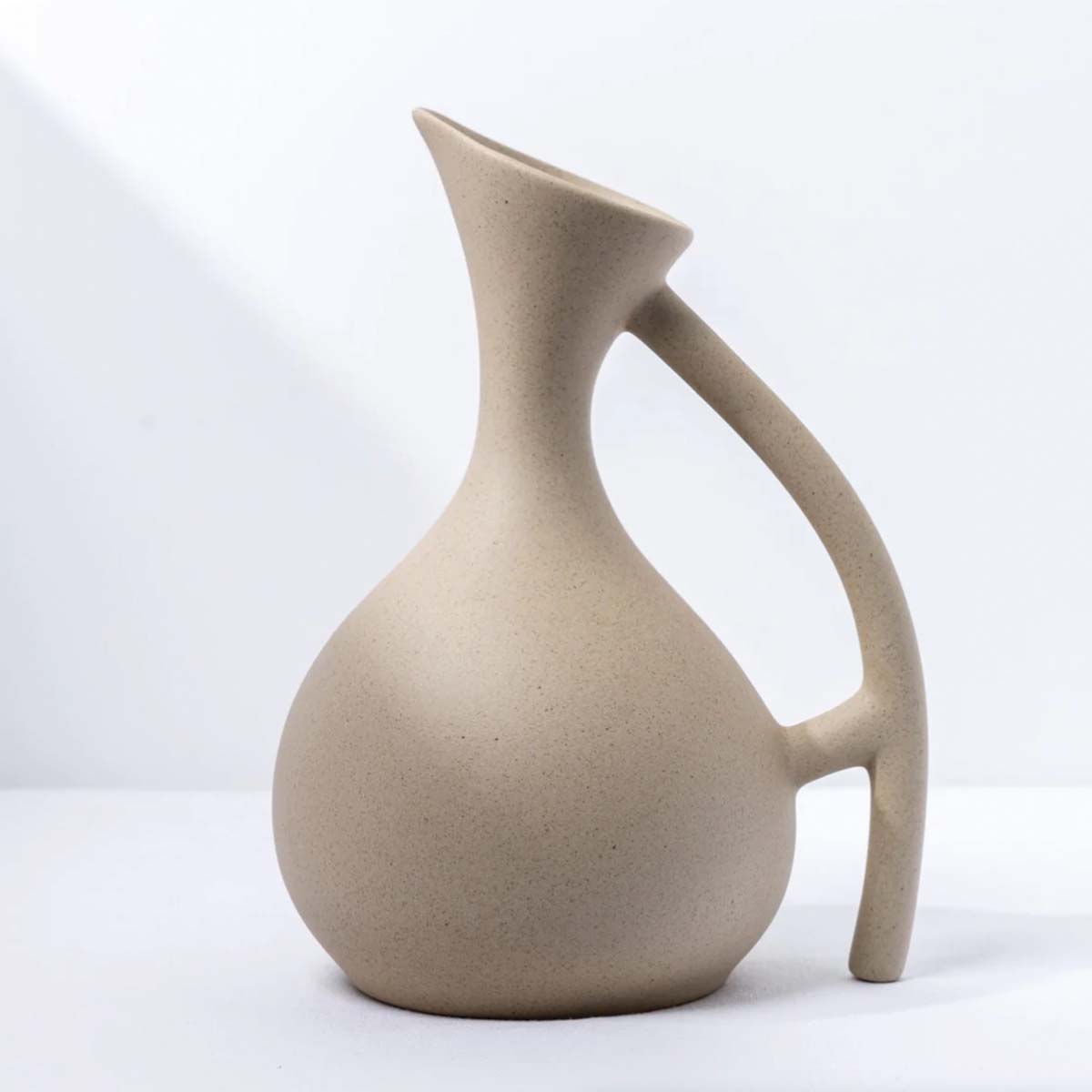 Cruche en céramique artisanale | Vaisselle de table élégante et naturelle pour boire