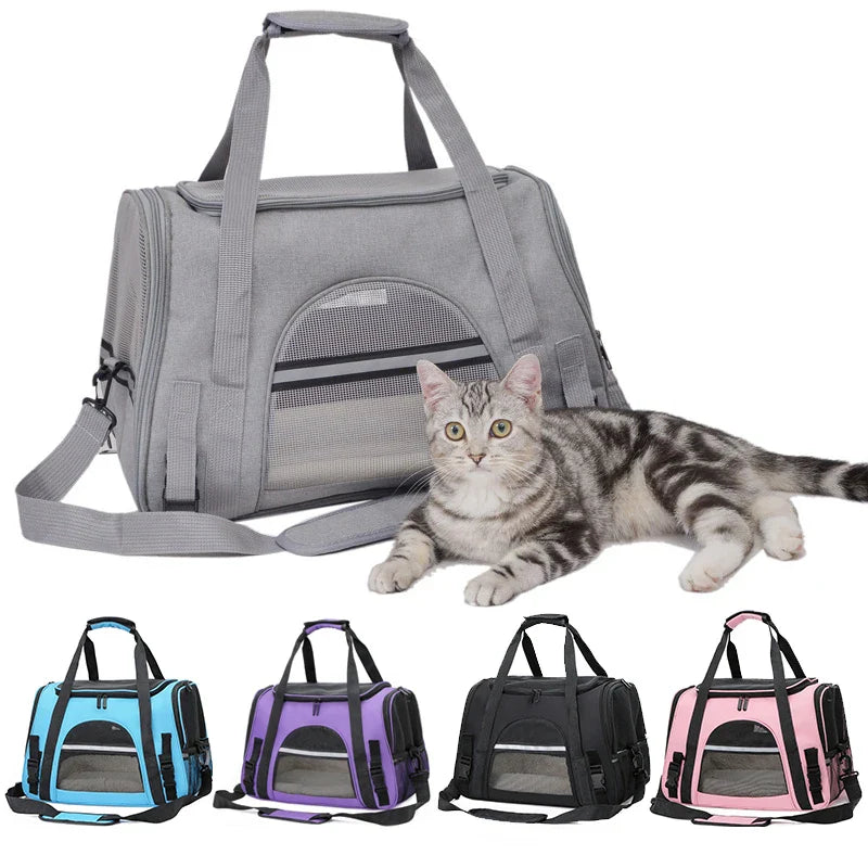 Sac à dos portable compact et élégant pour le transport facile des animaux de compagnie