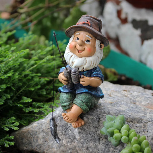 Figurine en résine de gnome disparaissant Thalia - Parfaite pour la décoration de bureau et de table