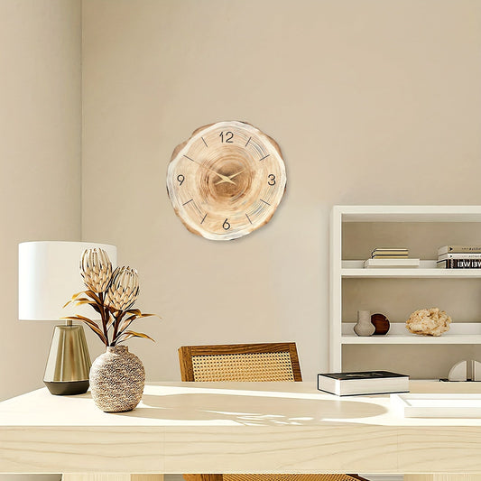 Galatea - Horloge murale en bois moderne élégante pour un espace de vie stylé