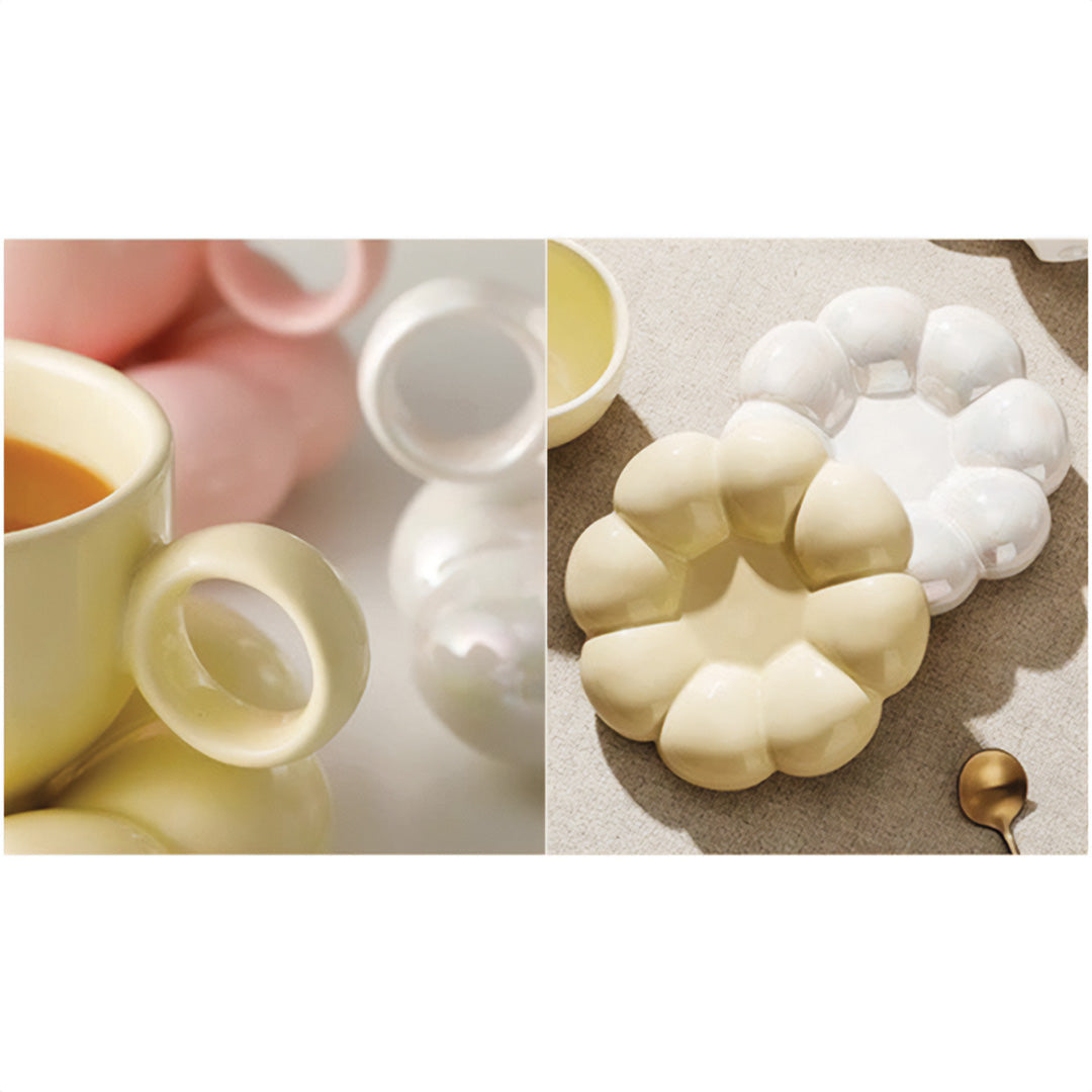 Tasse élégante tournesol avec motif floral parfaite pour un beau petit-déjeuner