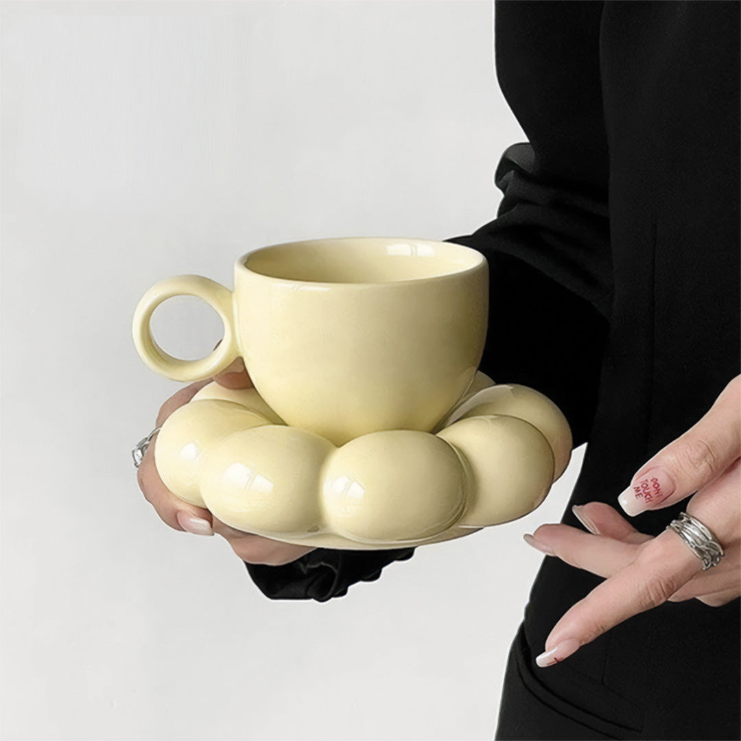 Tasse élégante tournesol avec motif floral parfaite pour un beau petit-déjeuner