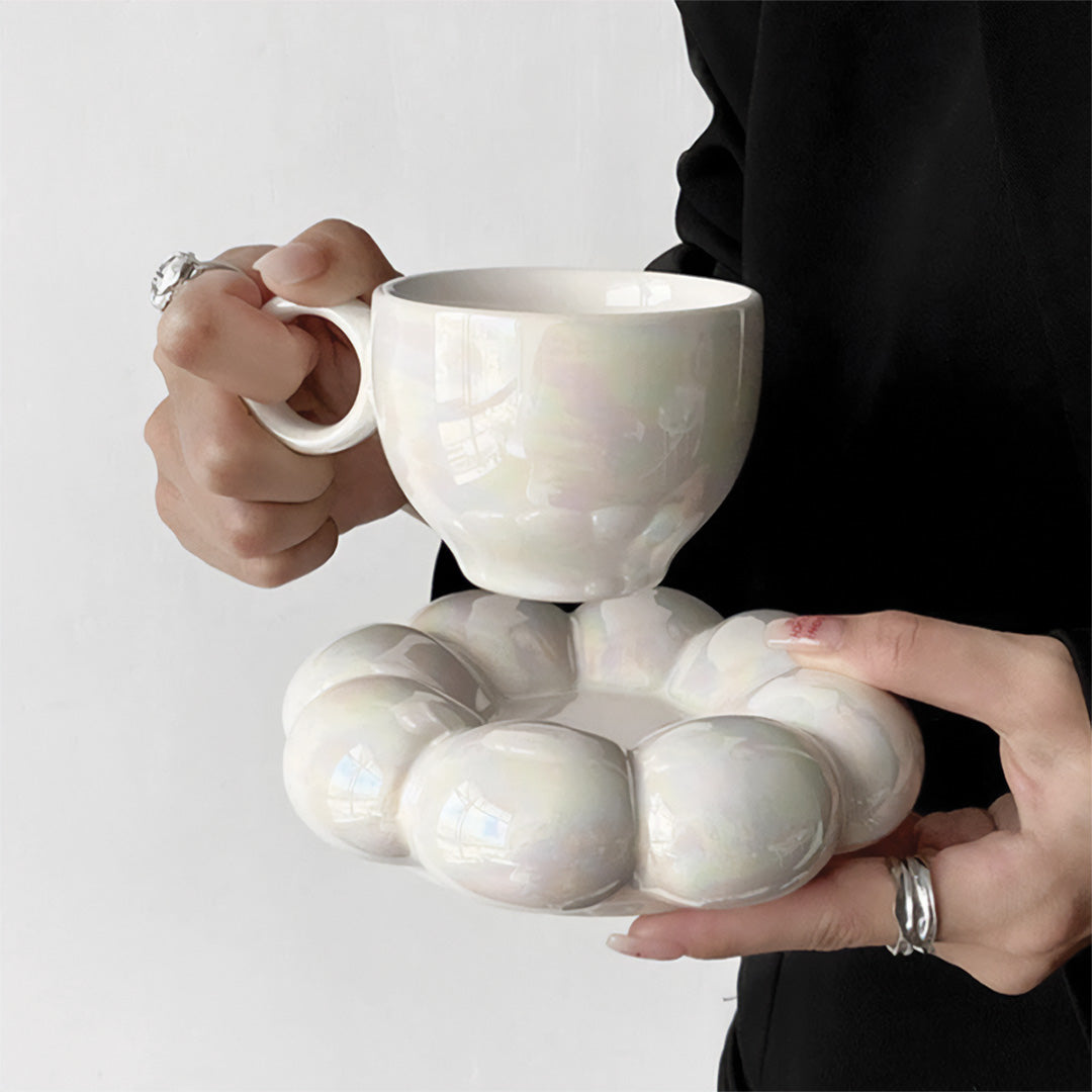 Tasse élégante tournesol avec motif floral parfaite pour un beau petit-déjeuner