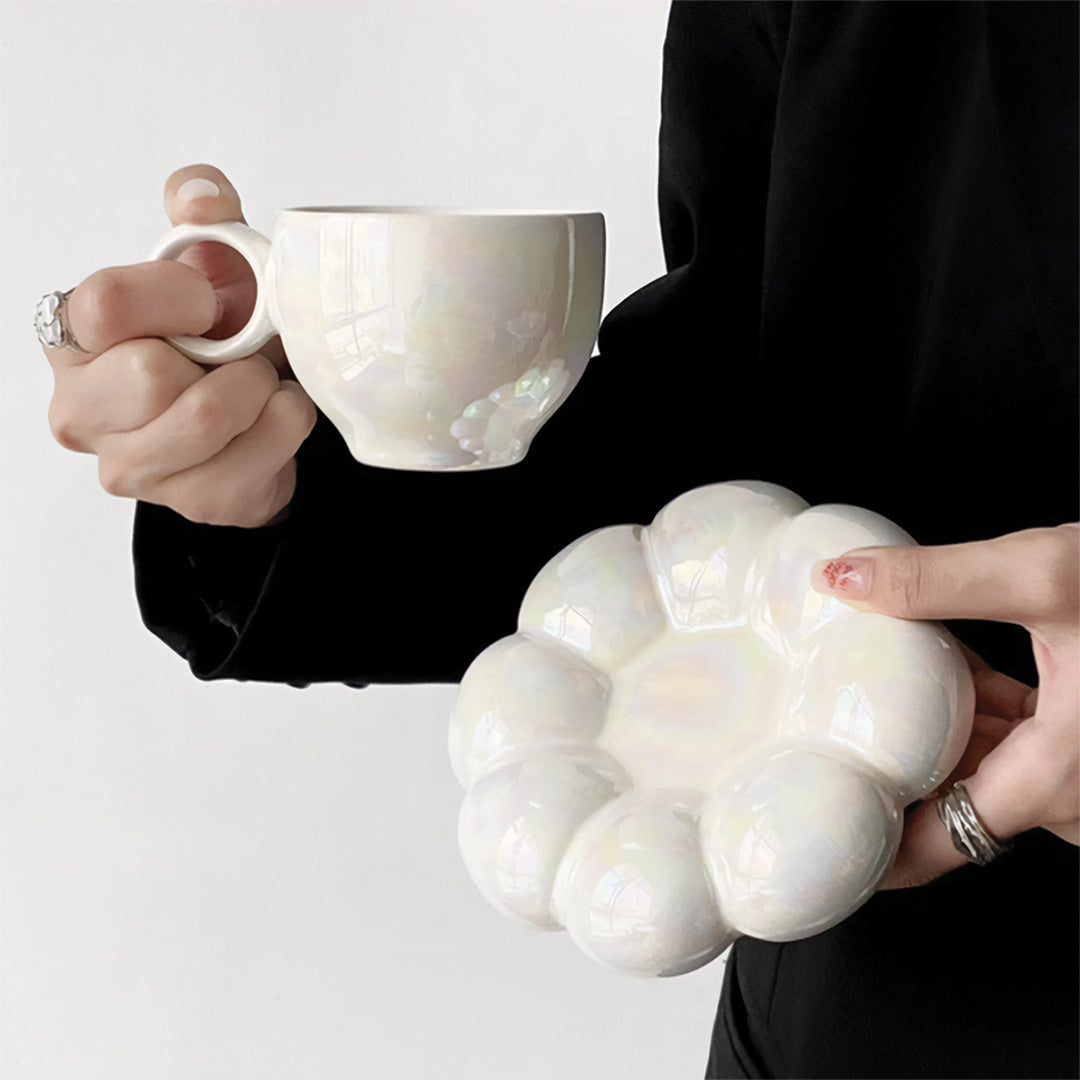 Tasse élégante tournesol avec motif floral parfaite pour un beau petit-déjeuner