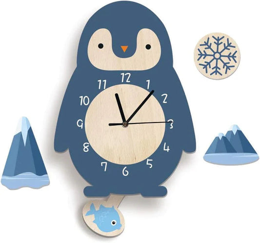 Brilvo - Horloge murale animale enchantée pour enfants