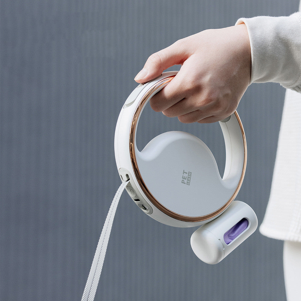 Laisse pour chien réfléchissante rechargeable USB pour commodité et sécurité