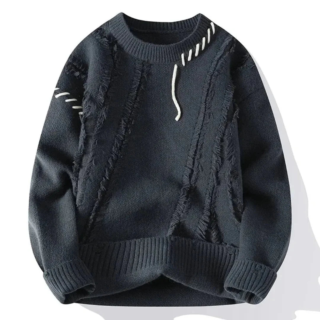 Detlef - Contemporary men's sweater with stylish geometric design