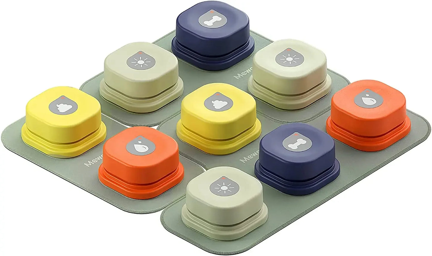Ensemble de boutons d'animation pour une meilleure communication interactive avec les chiens